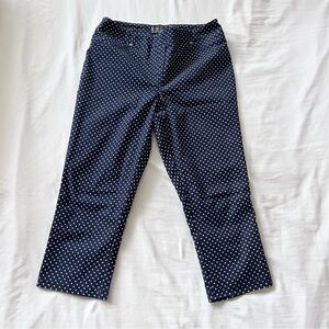 Polka Dot Navy Capris